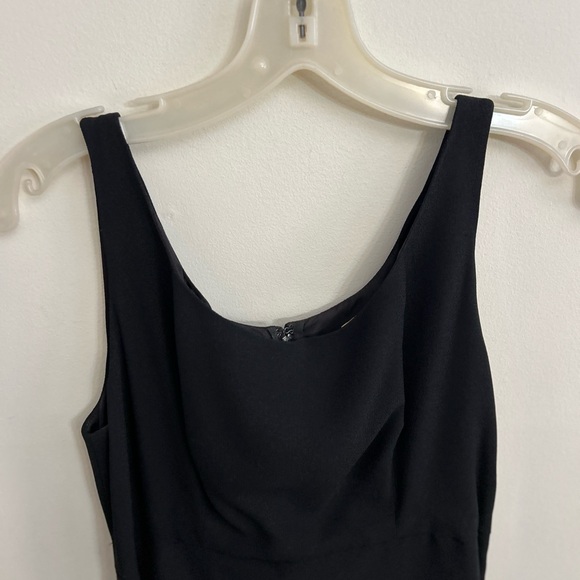 Andrea A. 1960’s Vintage Tiered Black Satin Ribbon Sleeveless Dress - Picture 9 of 12